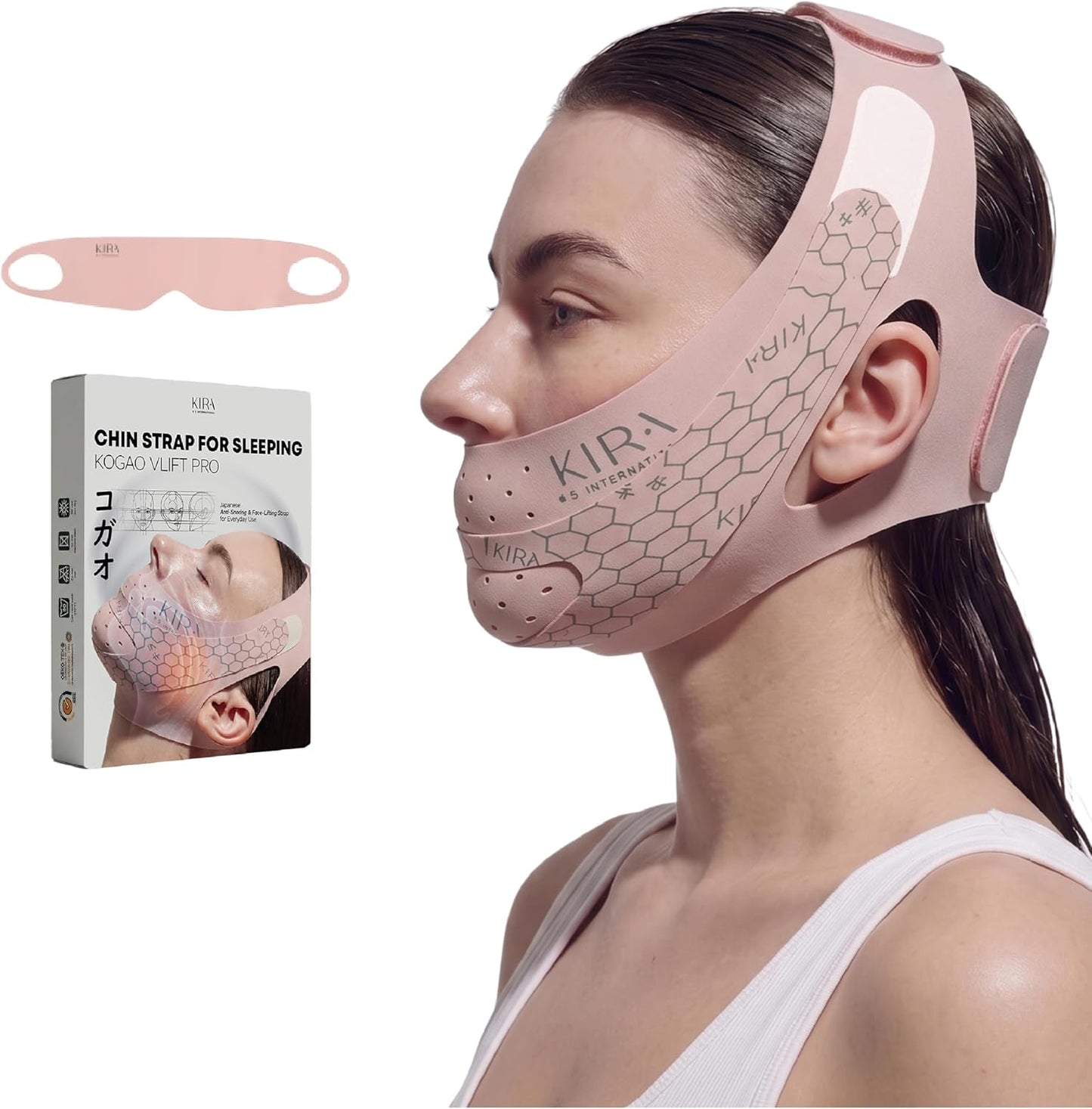 KOGAO VLIFT Chin Strap Pro | Coral Pink