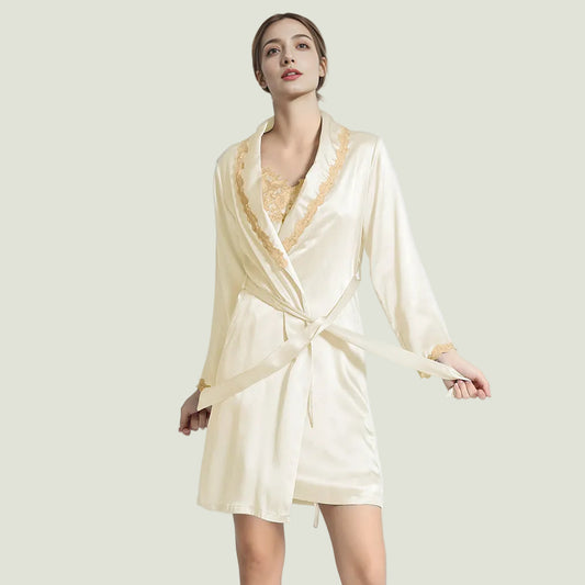 KIRA GEMMA - Heavy Silk Luxury Nightgown