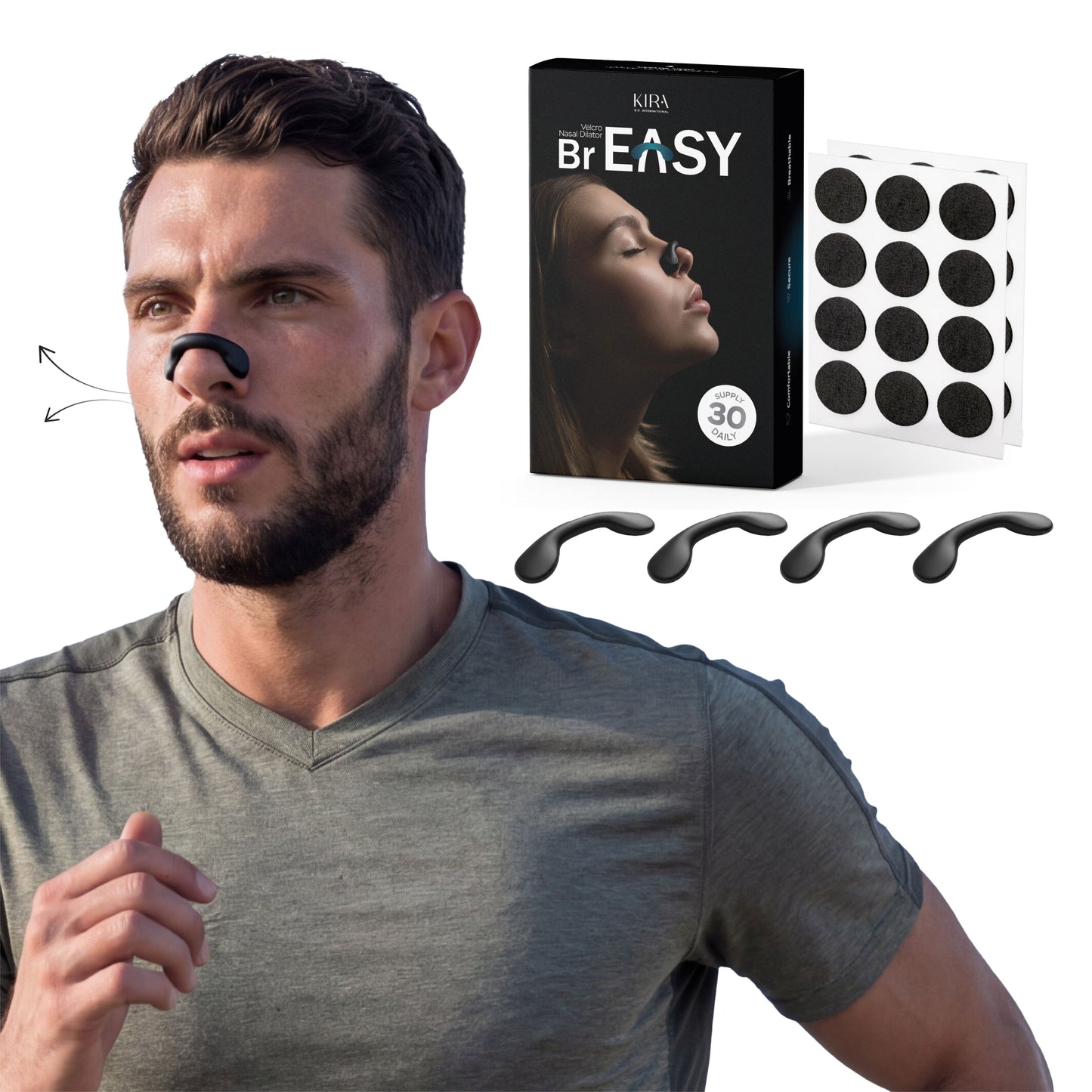 KIRA BrEASY Velcro Nasal Dilator